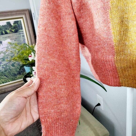 NEW with Tag HEM and THREaD knitted sweater size L Multicolor - Picture 9 of 12